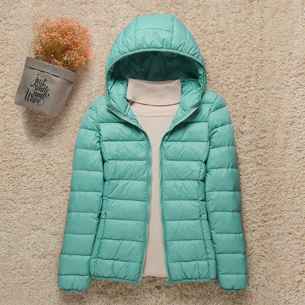 Eleanor | Women's Lightweight Hooded Quilted Jacket Packable Puffer