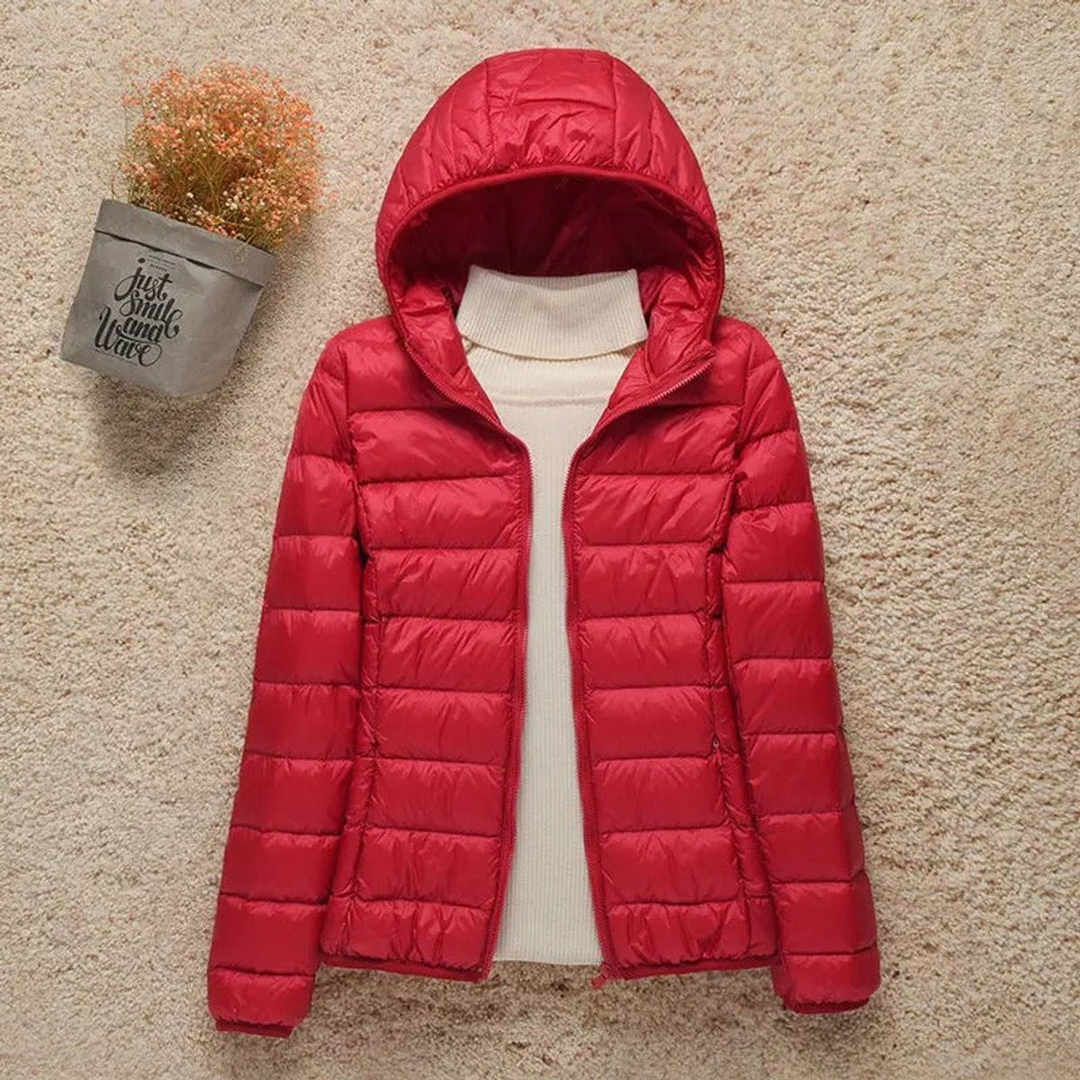Eleanor | Women's Lightweight Hooded Quilted Jacket Packable Puffer
