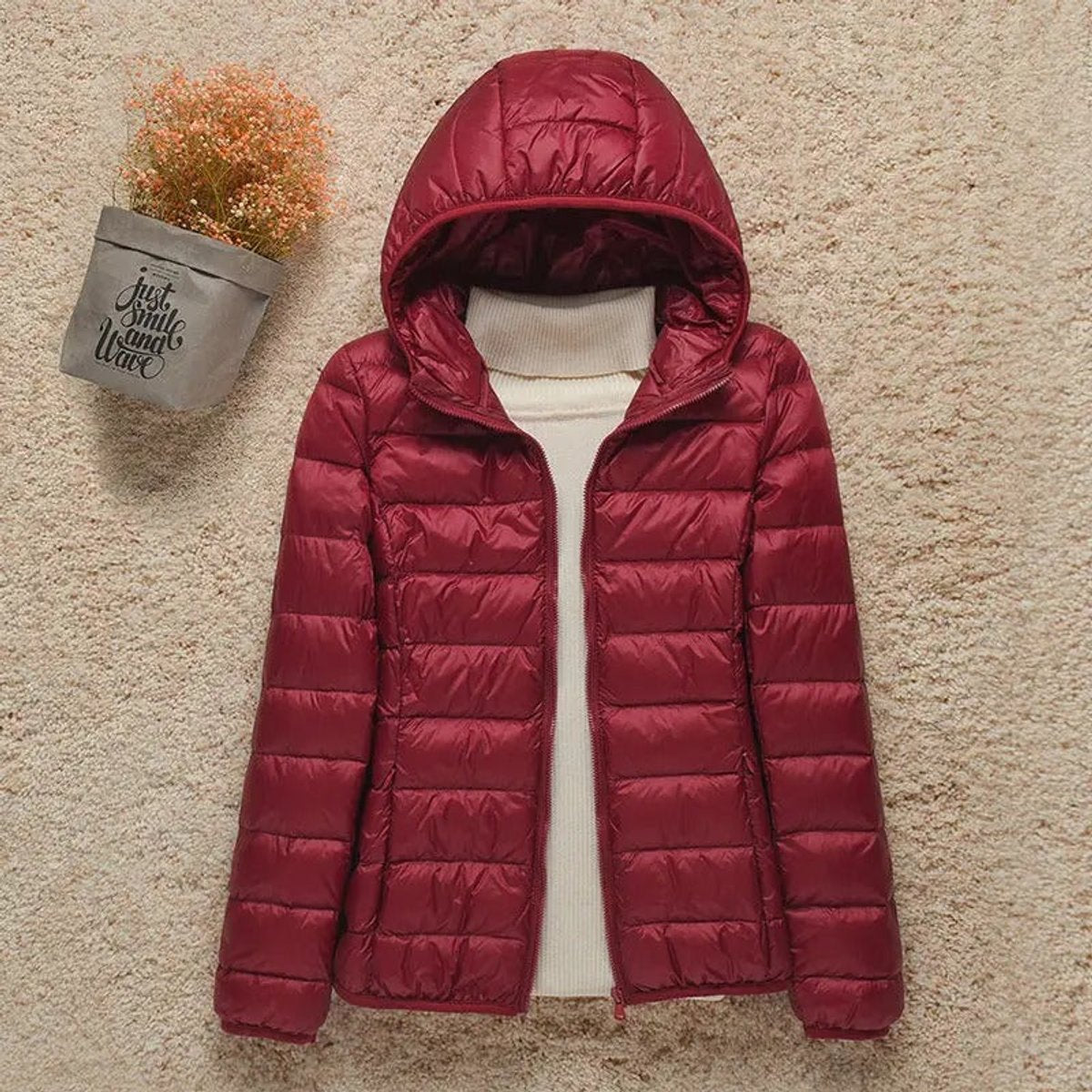 Eleanor | Women's Lightweight Hooded Quilted Jacket Packable Puffer