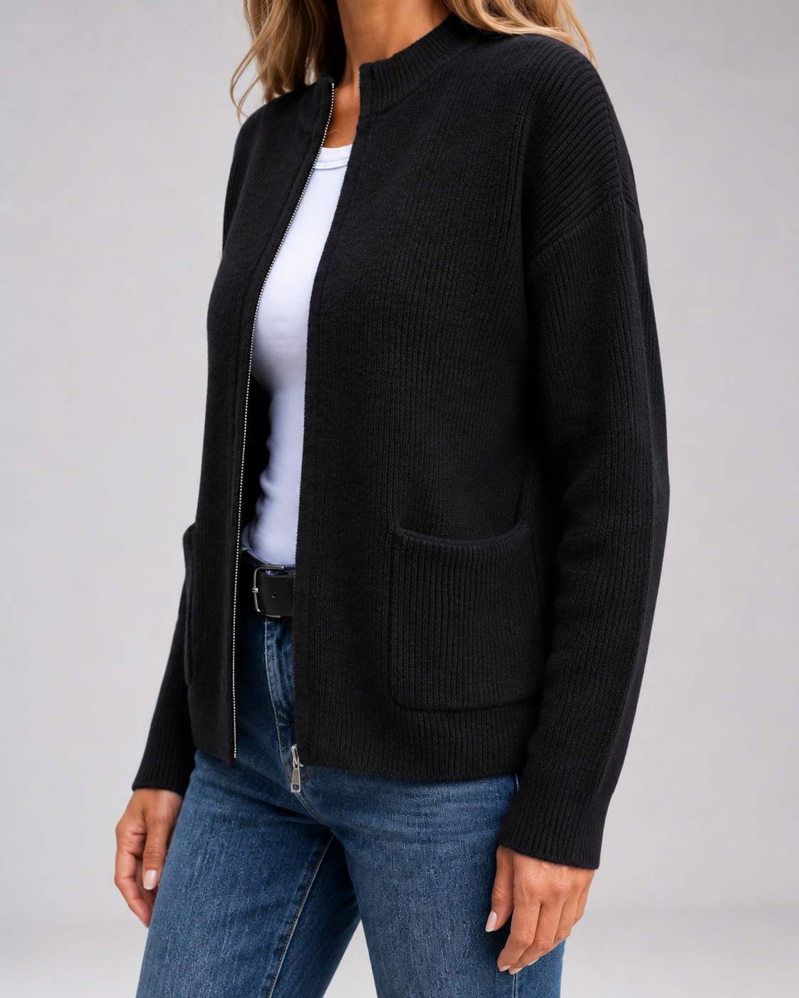 Women's Open Front Knit Cardigan