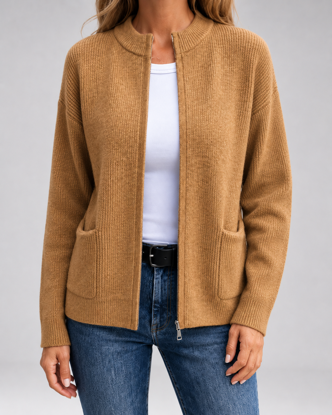 Women's Open Front Knit Cardigan