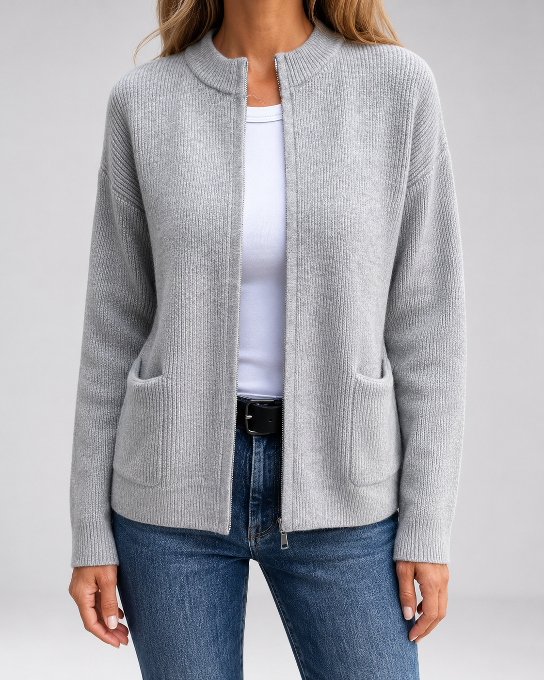 Women's Open Front Knit Cardigan