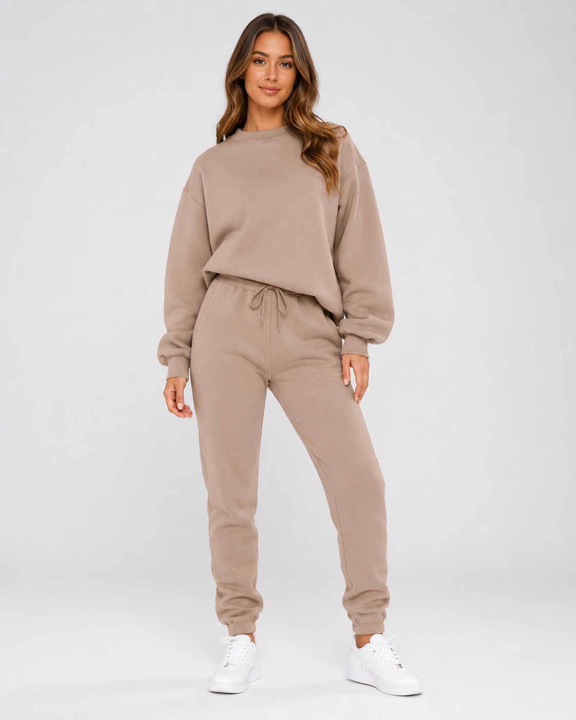 Women's Oversized Sweatshirt and Jogger Tracksuit Set