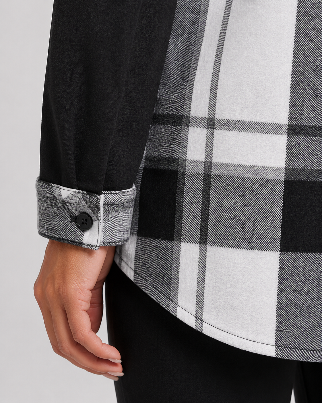 Women's Plaid Hooded Shacket