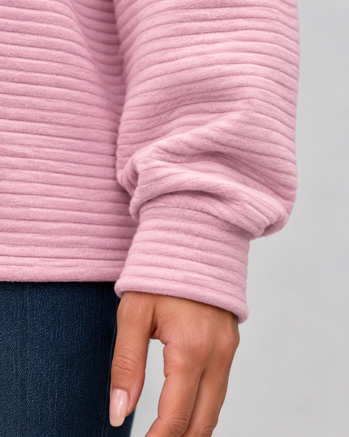 Women's Ribbed Quarter-Zip Pullover