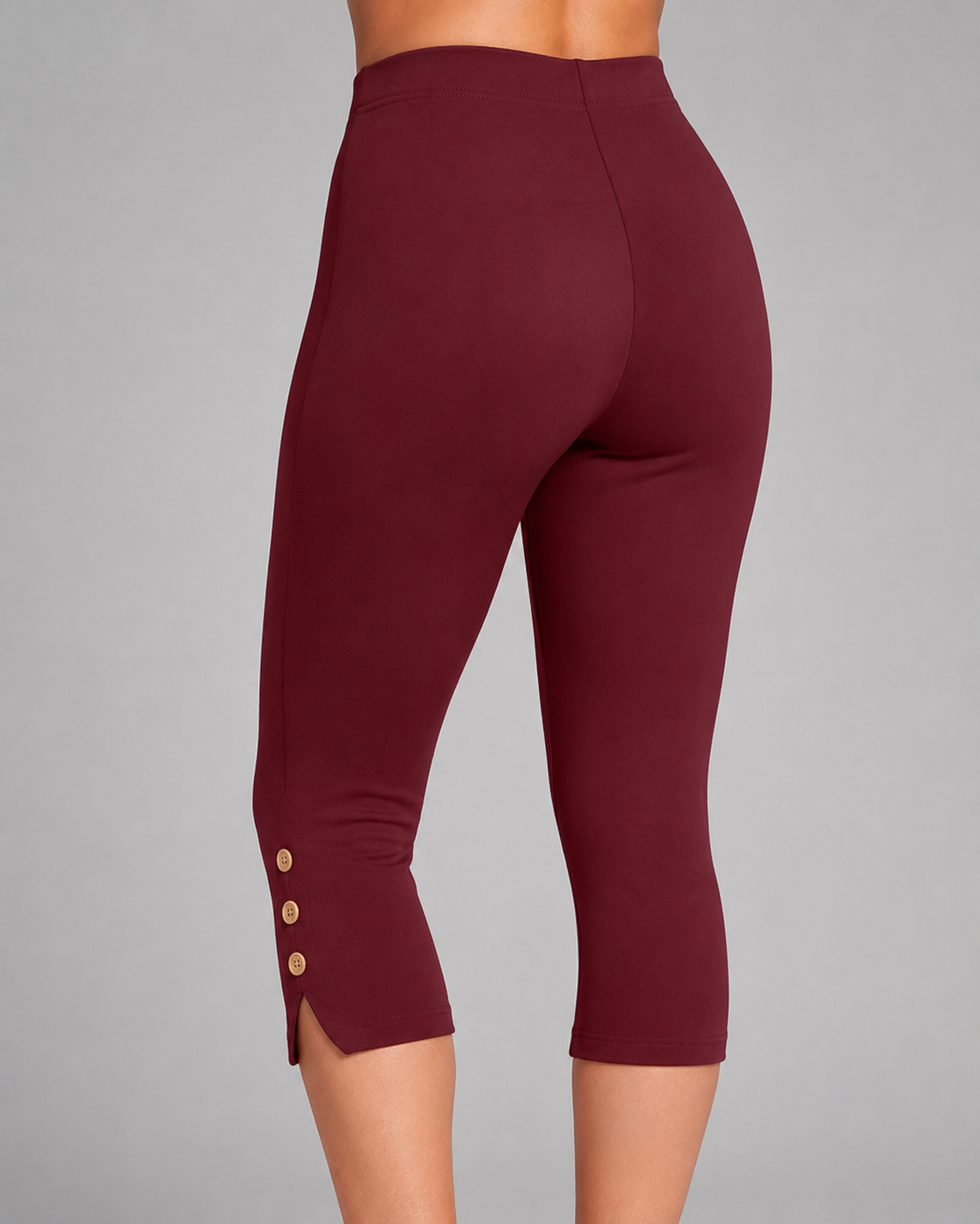 Women's High-Waist Stretch Capri Leggings