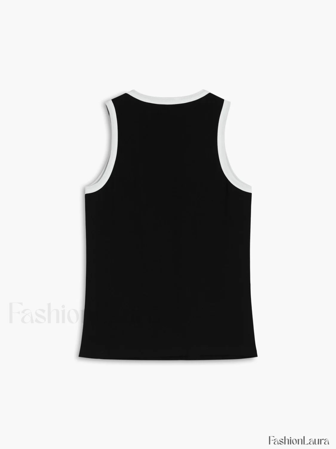Worth A Million Trendy Contrast Trim Tank Top