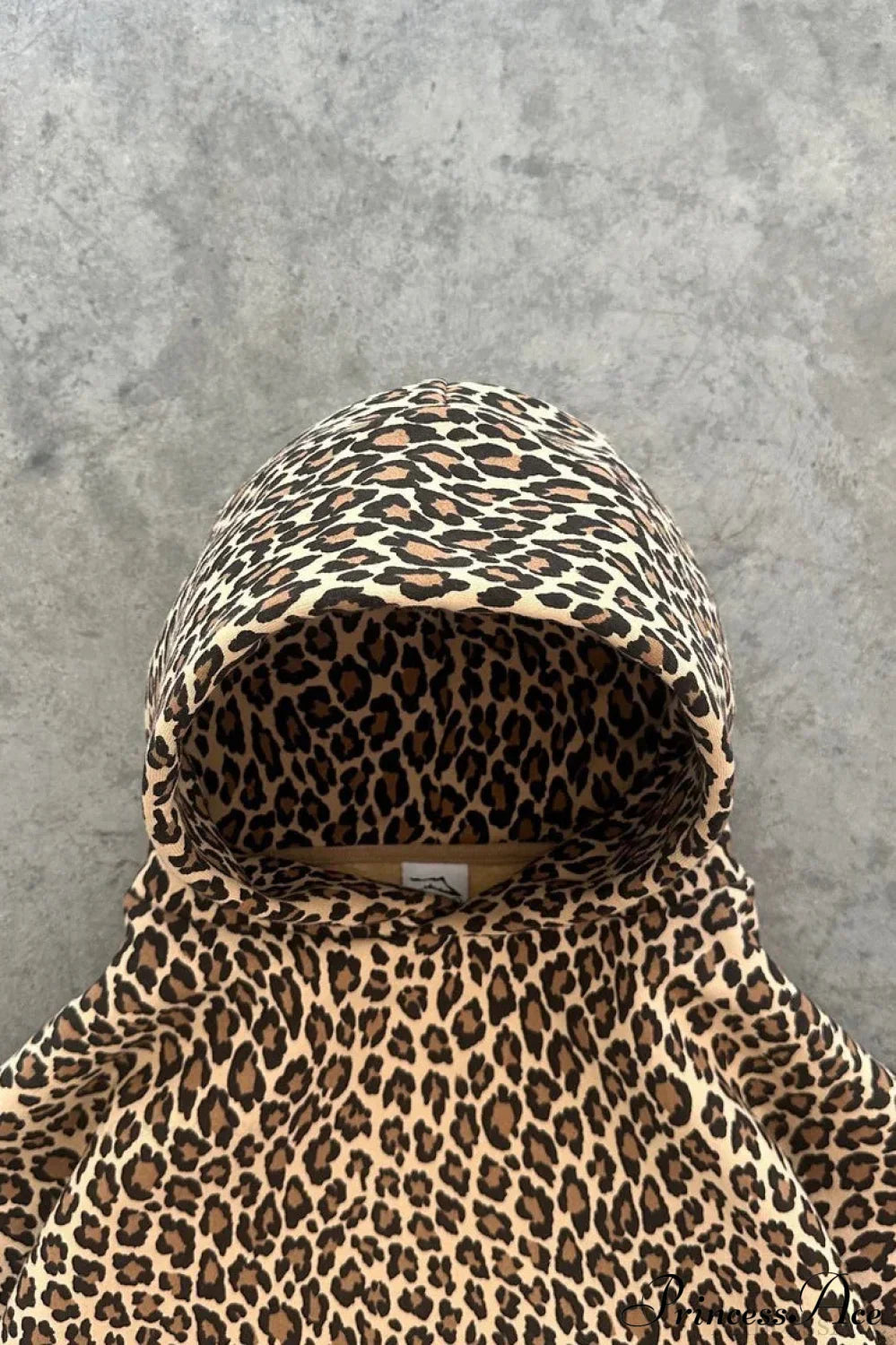 Y2K Leopard Print HipHop Hoodie