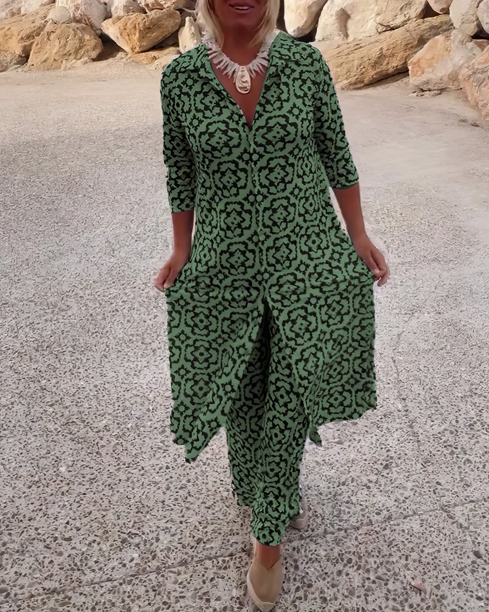 Maeve | Stylish Women Dress Set Green
