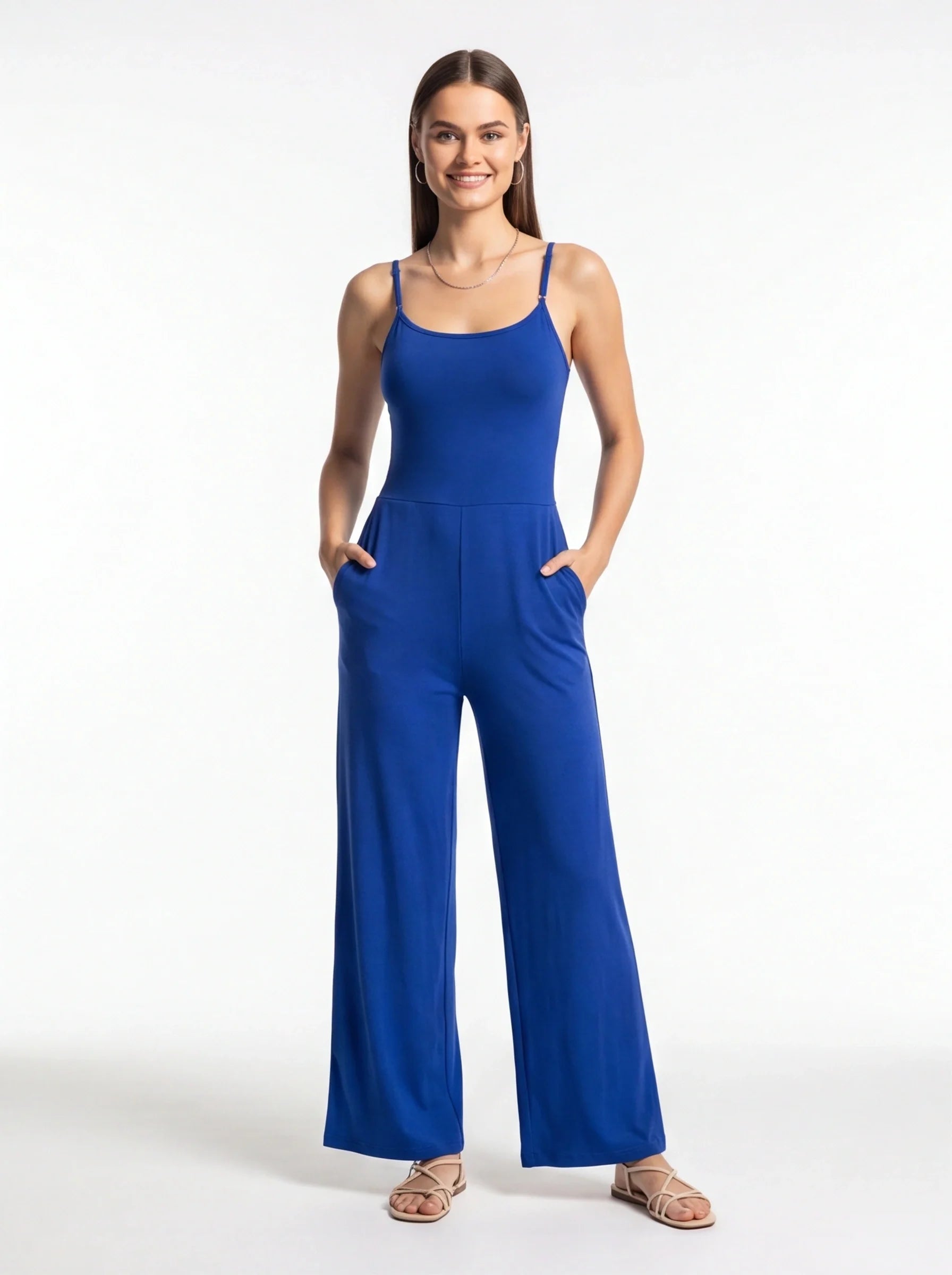 Stylish Comfy Casual Jumpsuit for Women | Soft Fabric & Adjustable Str