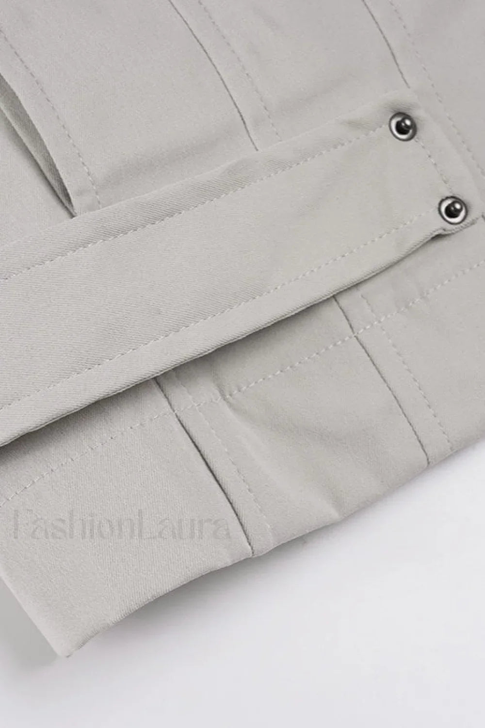 Zip Up Solid Color Utility Jacket