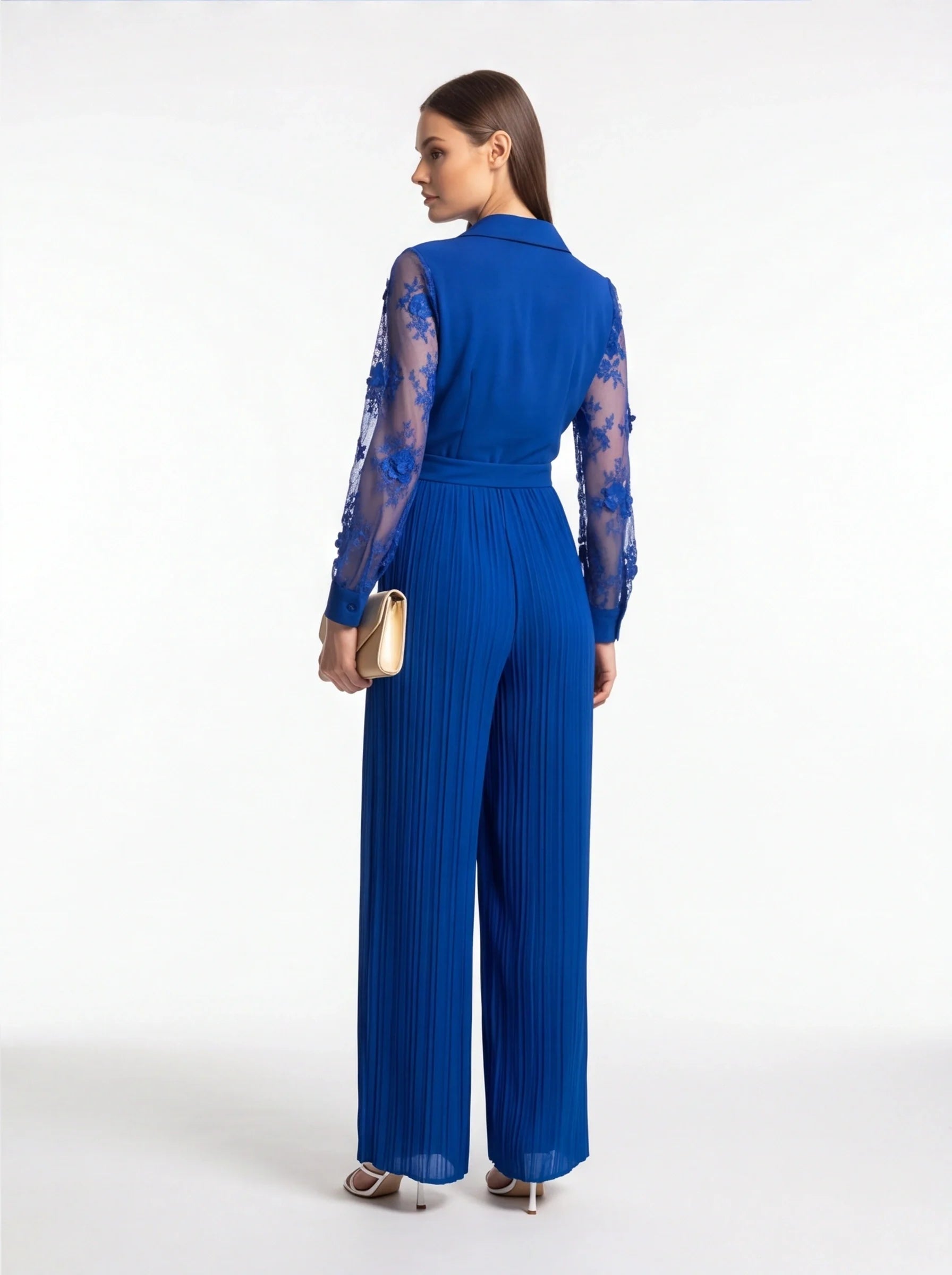 Elegant Blue Jumpsuit for Women | Tailored Fit & Comfortable Fabric