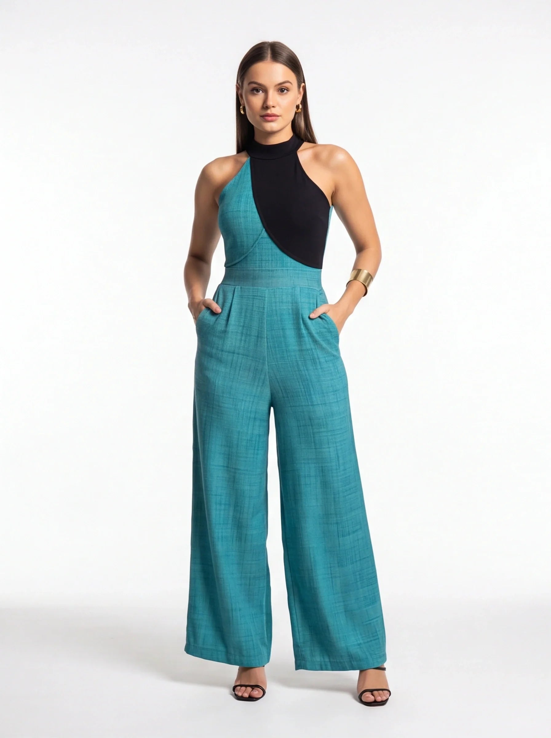 Stylish Colorblock Casual Jumpsuit for Women | Comfortable Fit & Versa