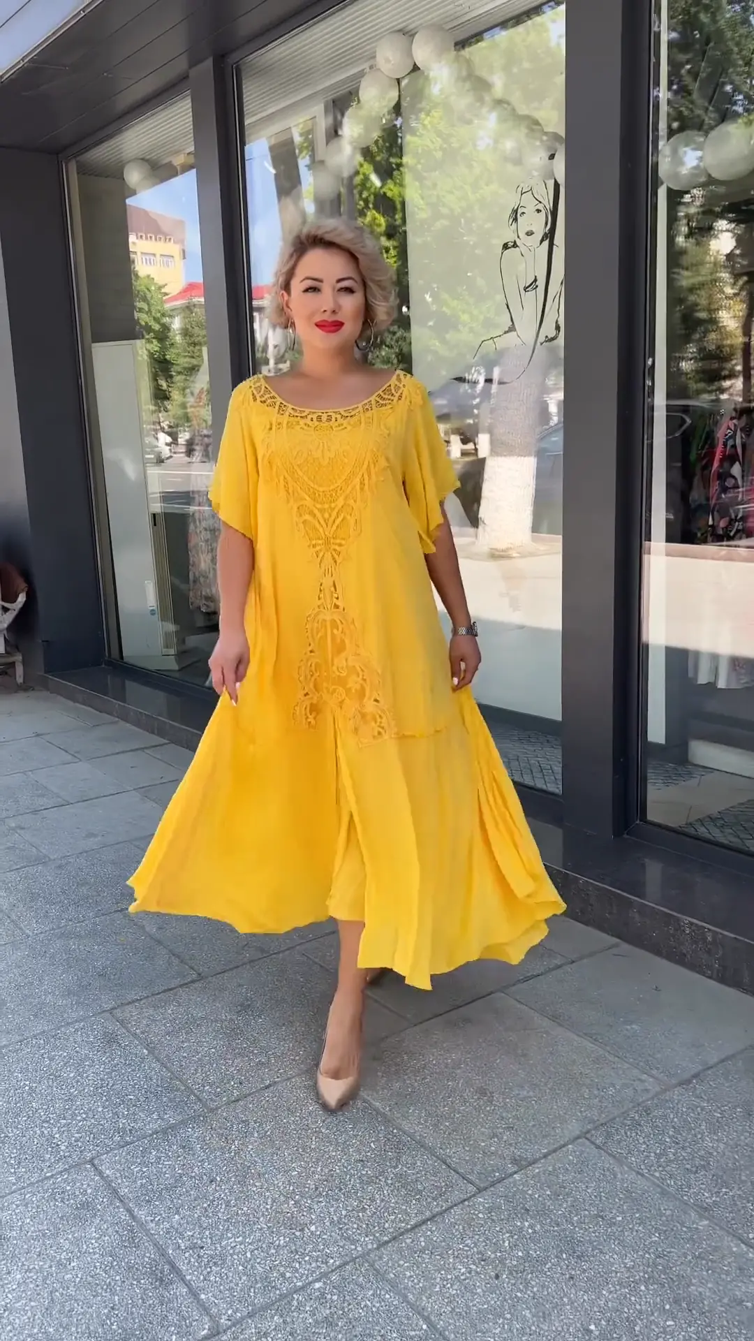 Caridad Statement Stylish Summer Dress Versatile Premium Wardrobe Essential