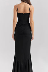 Stretch Mesh V Neck Cami Midi Dress 9