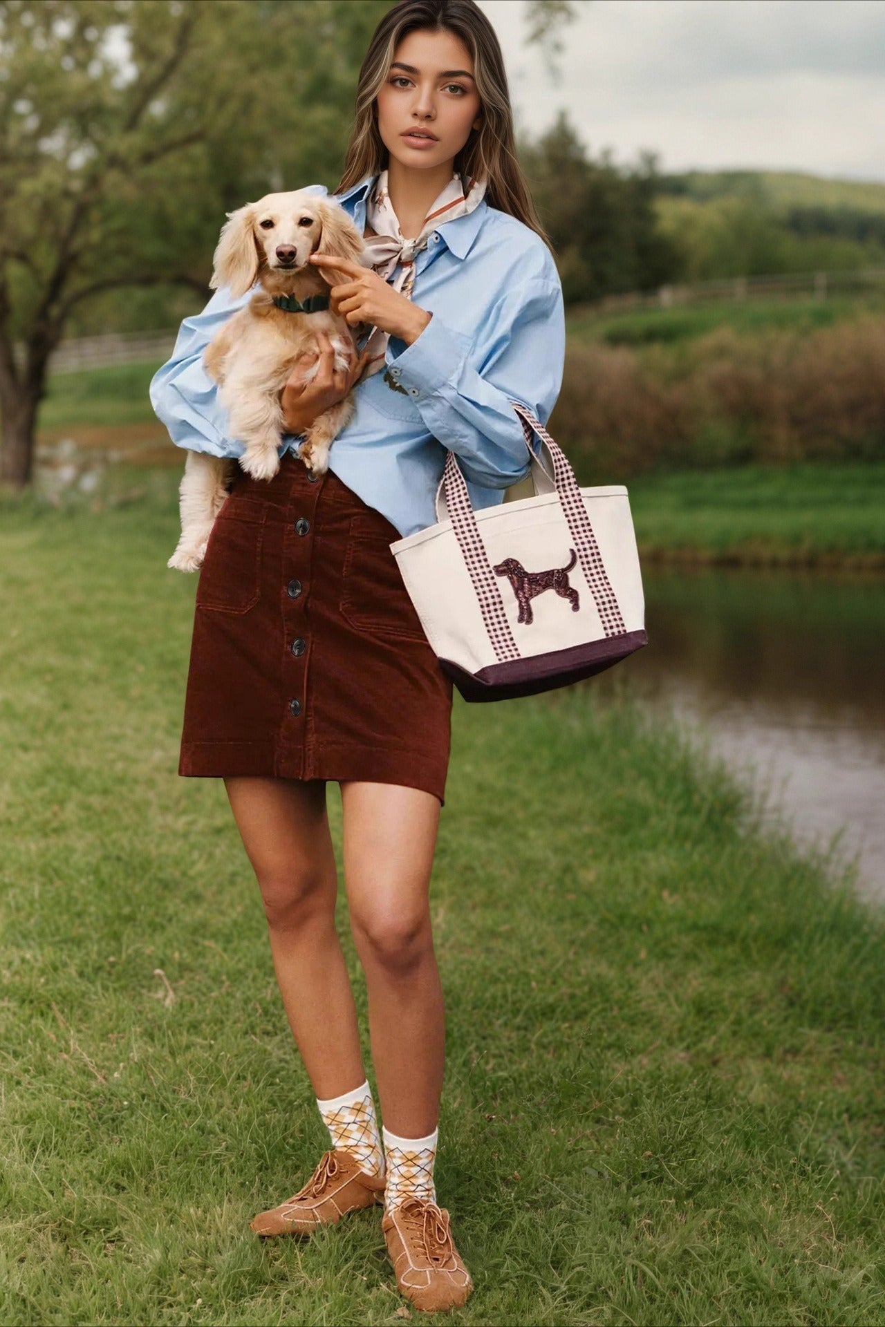 Bodycon Pleated Denim Mini Skort