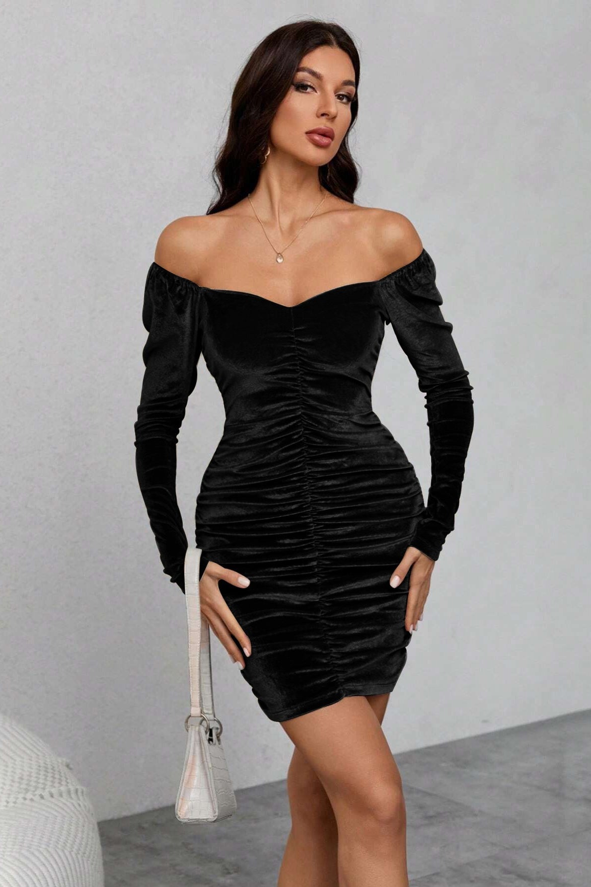 Velvet Bodycon Party Dress