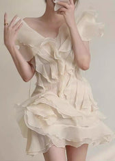 Aurelia - Ruffled Organza Mini Dress - View 2