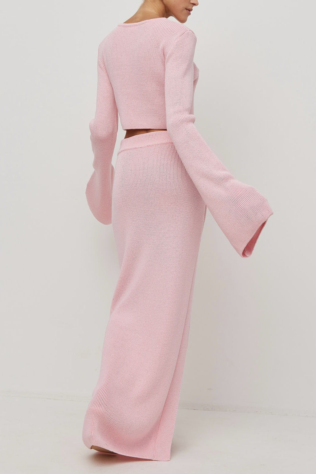 Bell Sleeve Cardigan Set Sweater Dress