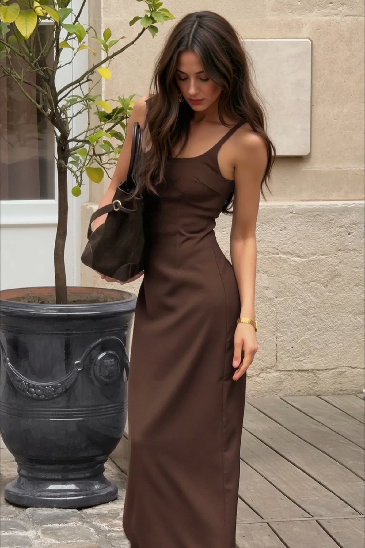 Sleeveless Waist Cinch Bodycon Slip Dress