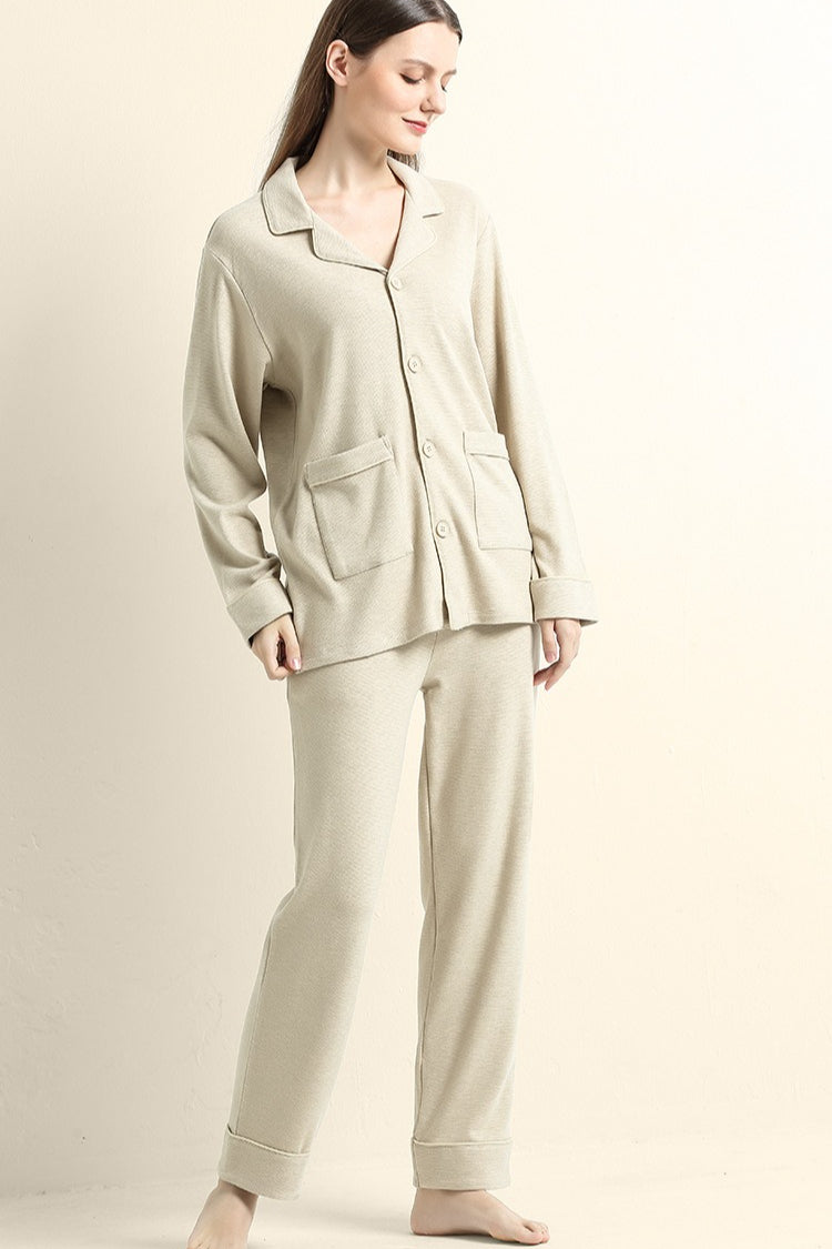 Luxury Thermal Flannel Loungewear Pajama Set