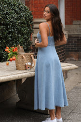 Sleeveless Woven Slim Fit Slip Dress