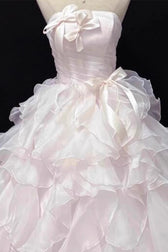 Blush Chiffon Fairy Gown Prom Dress