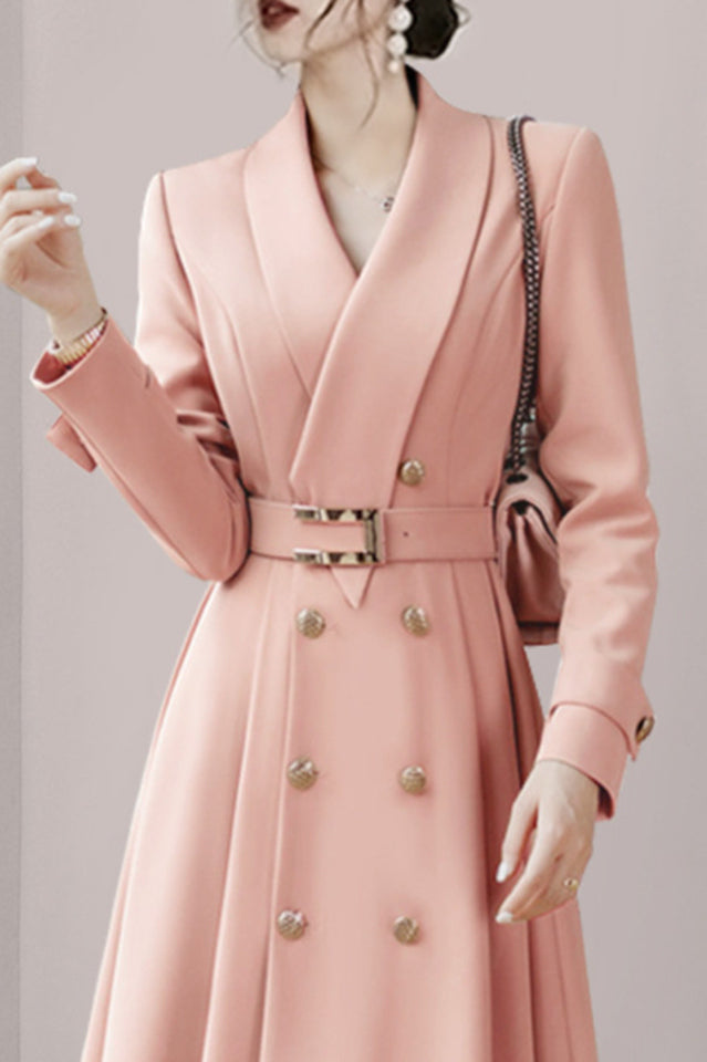 V-Neck Trench Coat