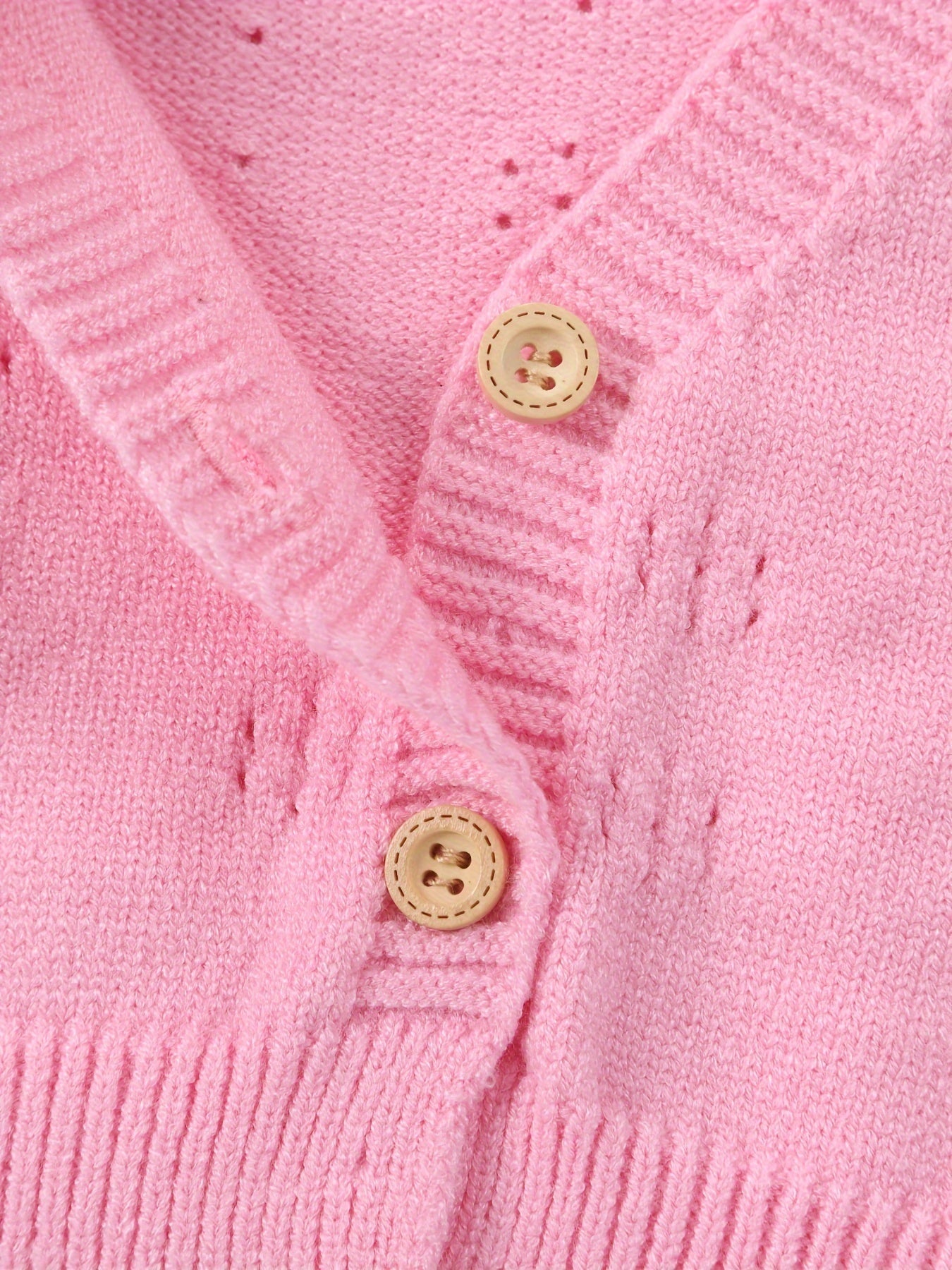 Girls cardigan sweater hollow casual sweater knitted jacket