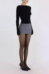 Blazer Stretch Bodycon Mini Skirt