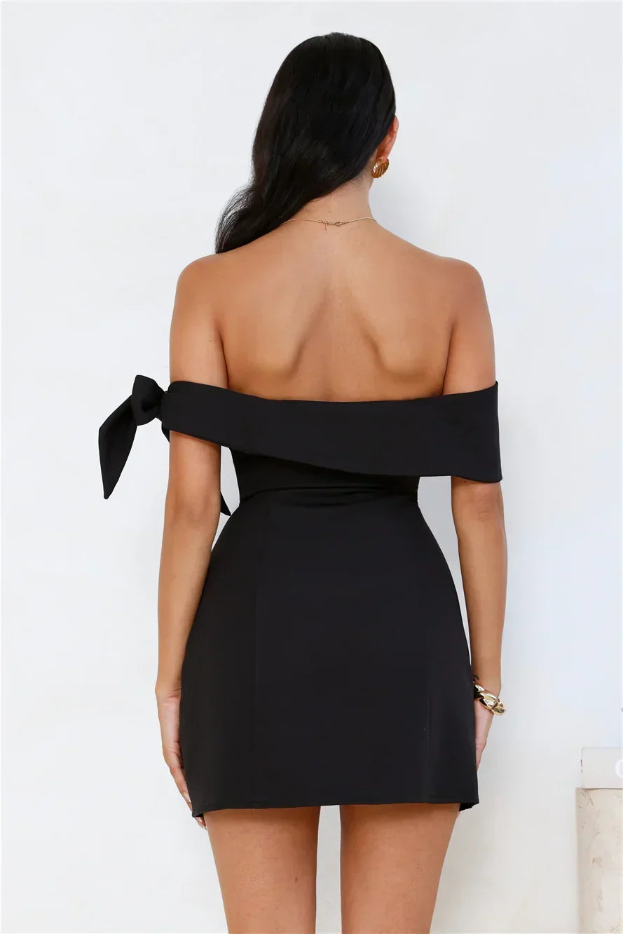 Seashell Dream Off Shoulder Mini Dress