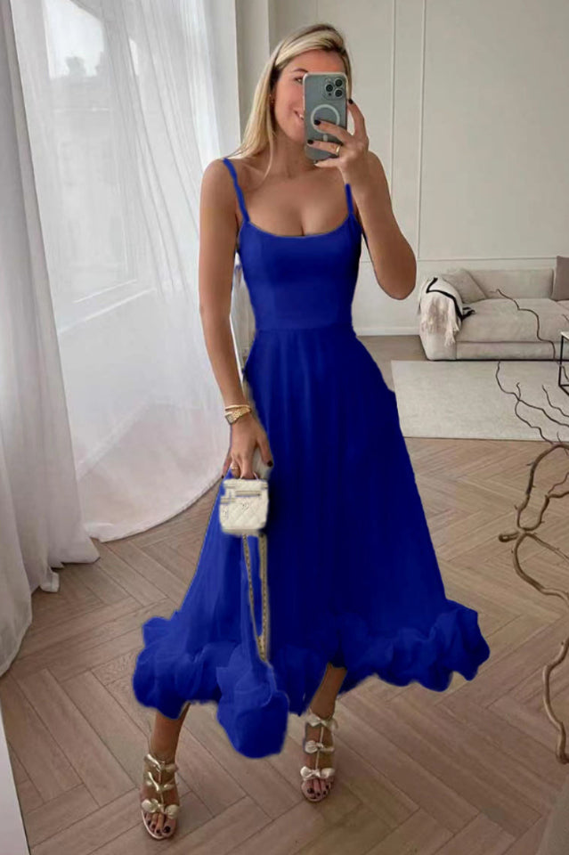 Flounce Bustier Midi Dress 21