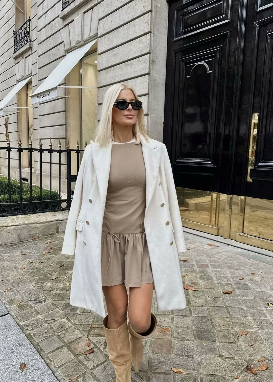 Camille Sleeveless Drop Waist Mini Dress