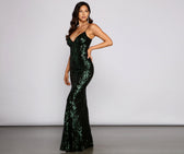 Serena Sequin Mesh Mermaid Dress 7
