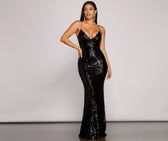 Serena Sequin Mesh Mermaid Dress 2