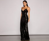 Serena Sequin Mesh Mermaid Dress 4