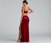 Lara Glitter Velvet Mermaid Dress 3