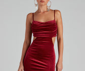 Lara Glitter Velvet Mermaid Dress 4