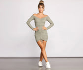 Ruched Mini Dress