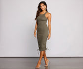 Ruched Mini Dress