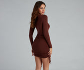 Ruched Mini Dress