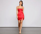 Sleek and Stunning Satin Mini Dress 3