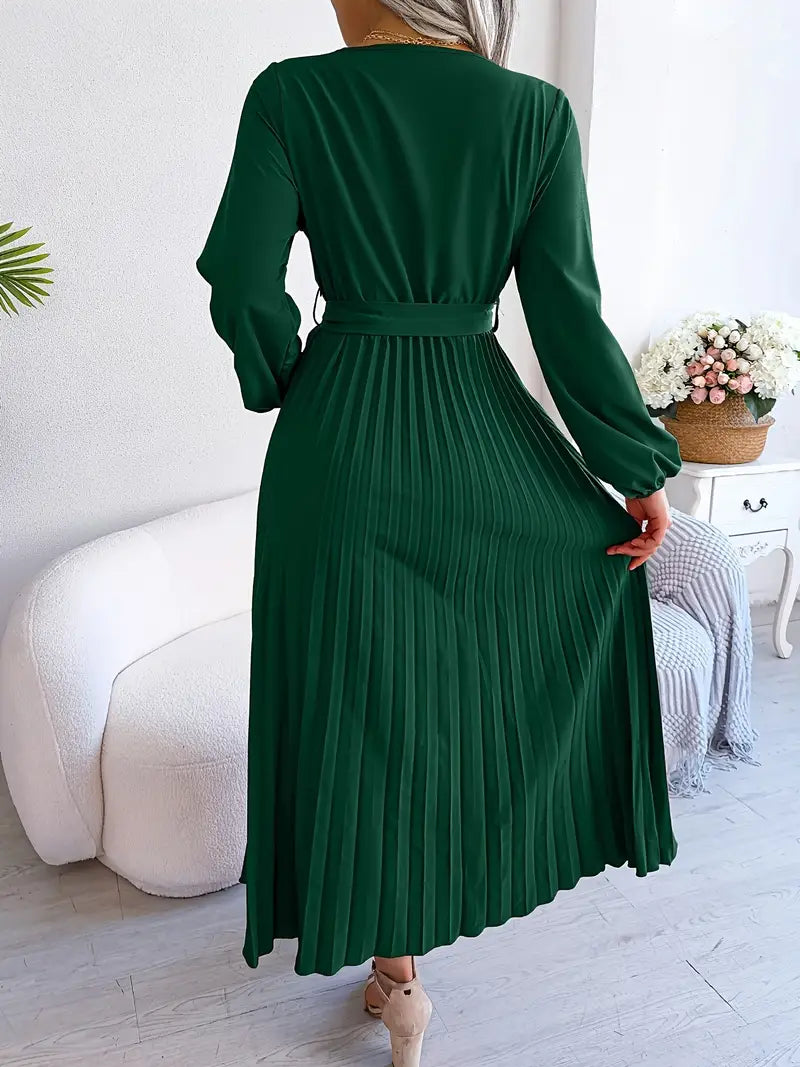 Boutique Carlota Pleated Midi Dress Statement Occasion Edit