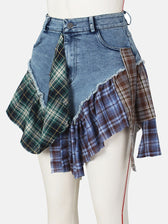 Patchwork Denim Jeans
