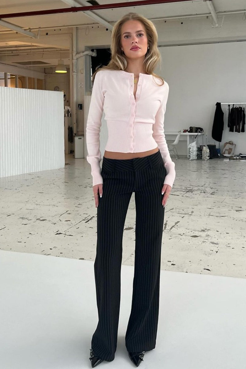 Essential Long Sleeve Slim Cardigan
