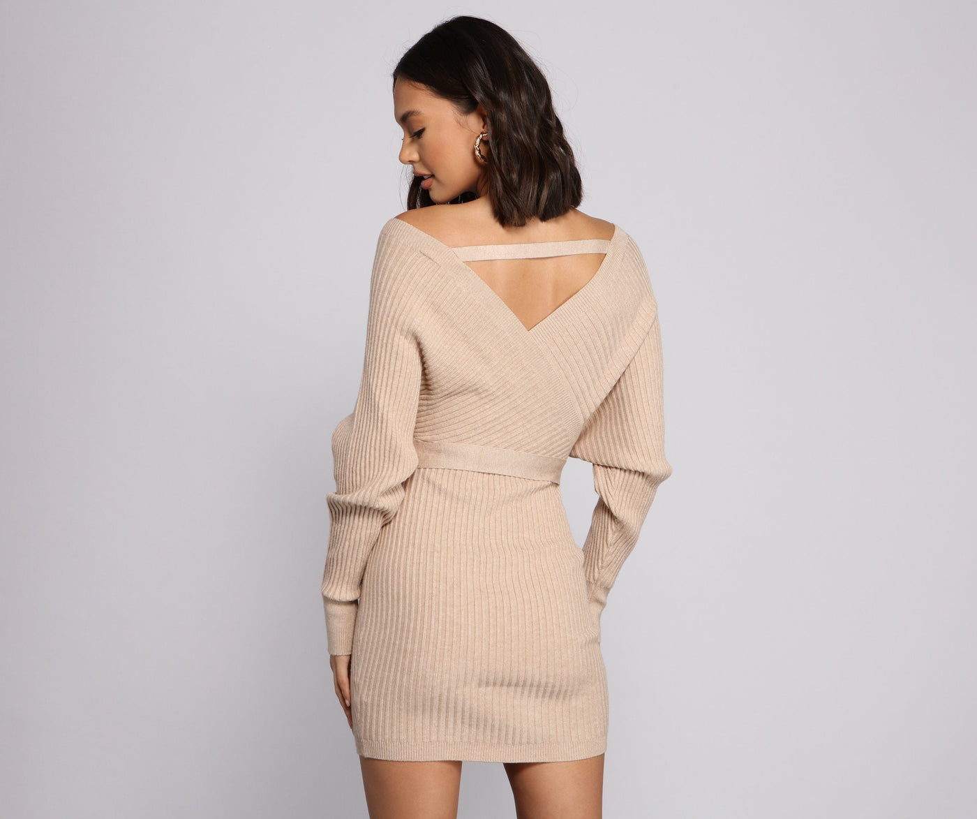 Ribbed Mini Dress