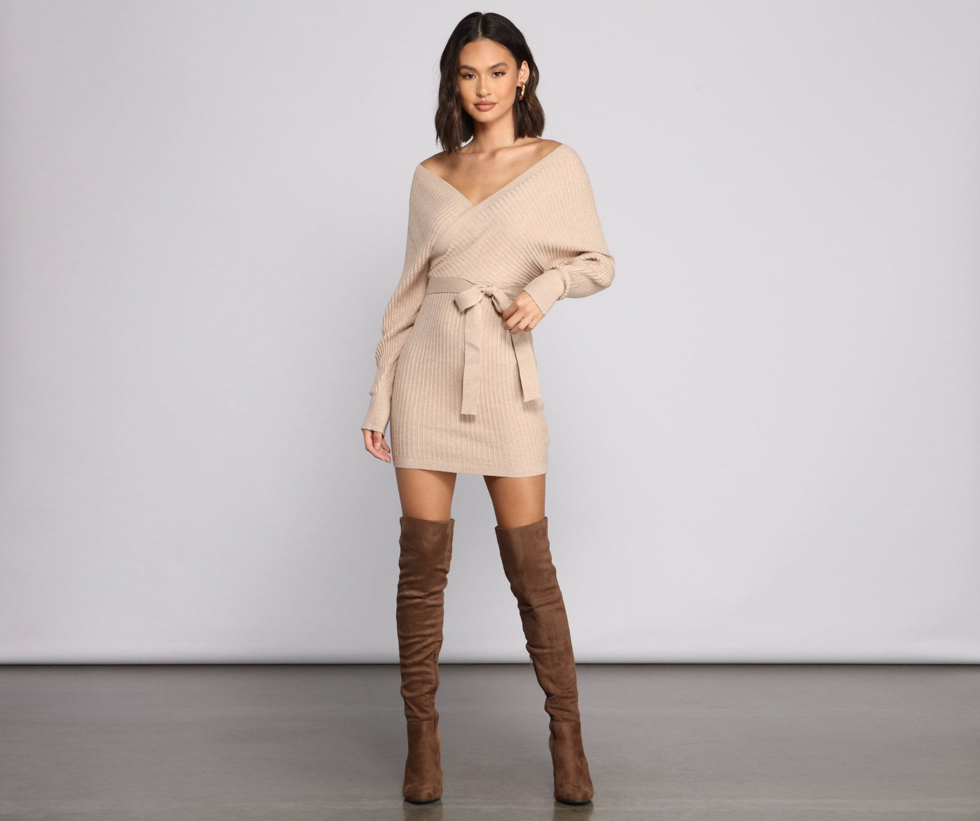 Ribbed Mini Dress