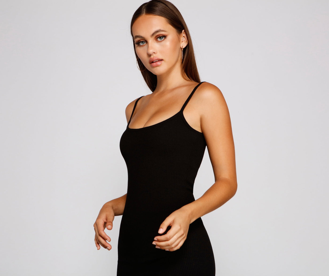 Ribbed Mini Dress
