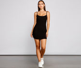 Ribbed Mini Dress