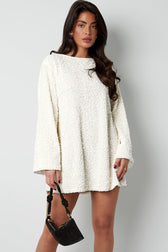 Sequin Long Sleeve Bow Back Mini Dress Party 2